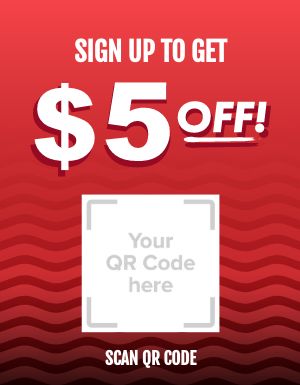 Red QR Code Flyer
